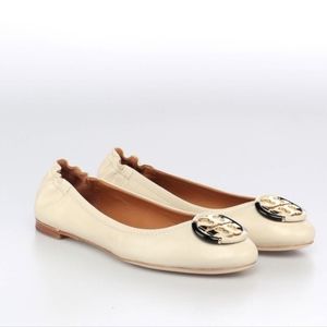 Torch Burch Rice Paper Medallion Ballerina Flats Size 8